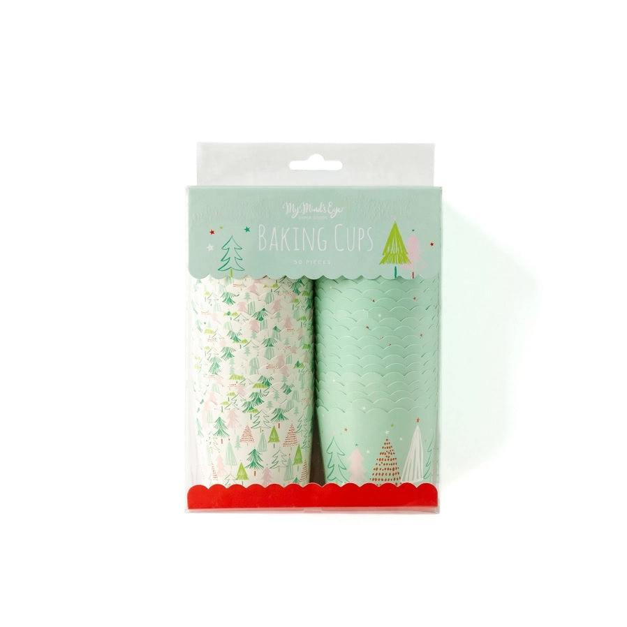 Whimsical Christmas Trees Food Cups (50 pcs)
