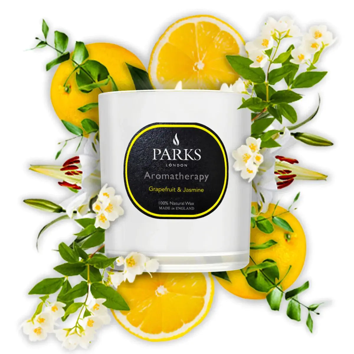 Grapefruit & Jasmine Candle — 220g Parks Candles