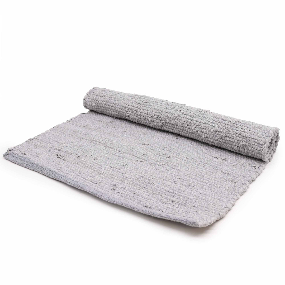 Indian Handloom Cotton Rug | Grey