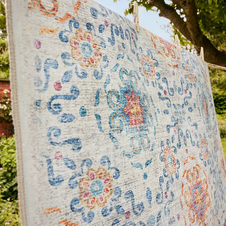 Rug Eco-Washable Modern Damask