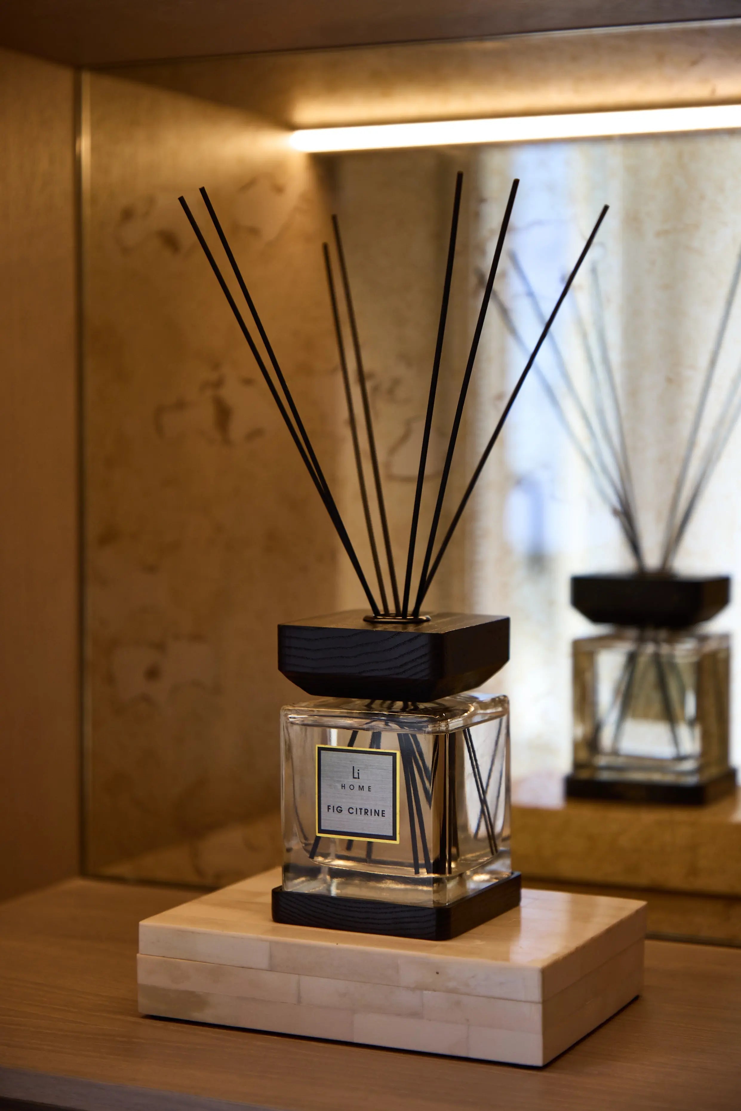 Luxury Square Diffuser - Fig Citrine Lifestyle Home Collection