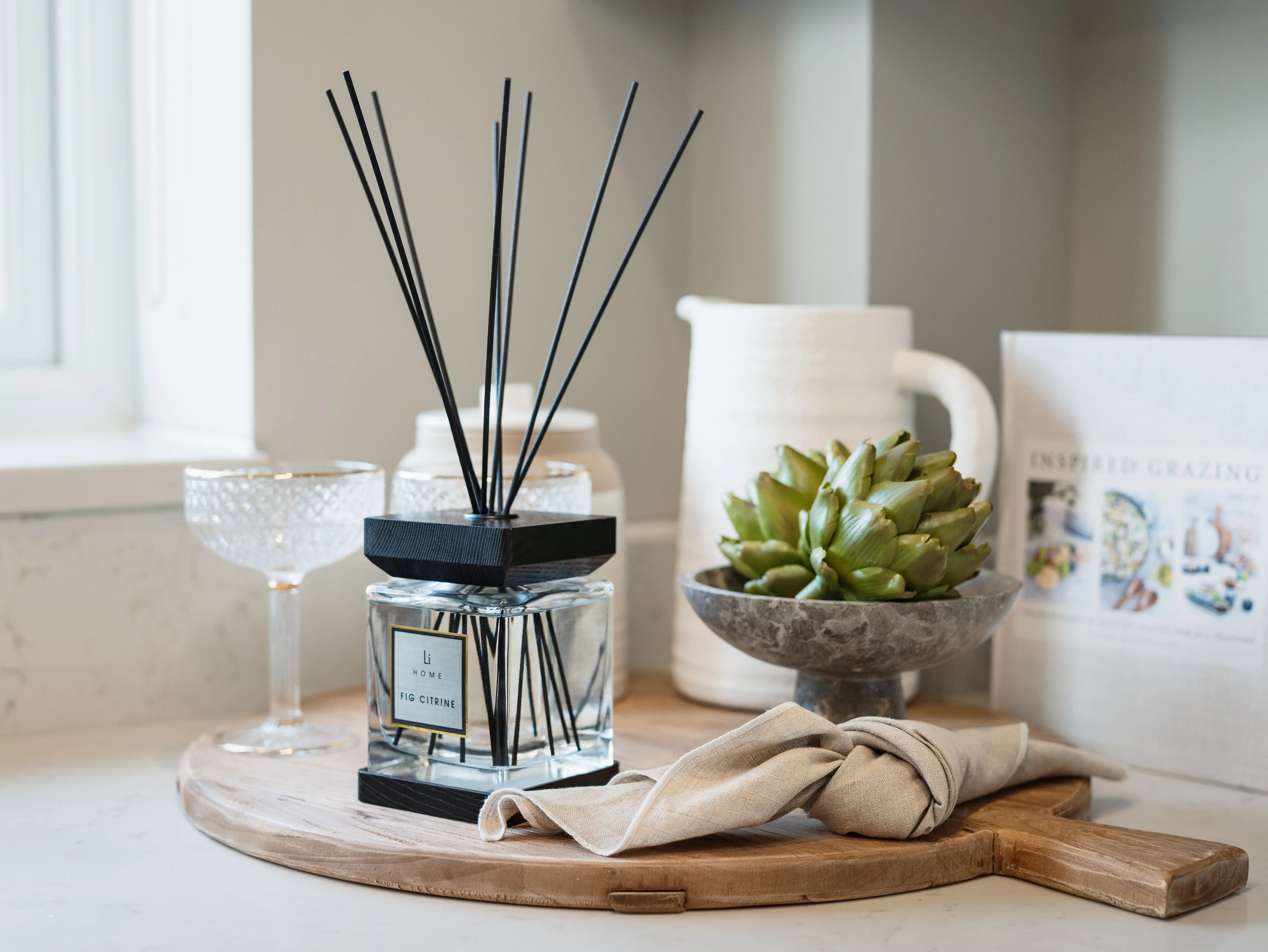 Luxury Square Diffuser - Fig Citrine Lifestyle Home Collection