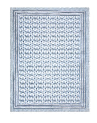 Hand Block Printed (Blue & White) Pure Cotton Table Cloth