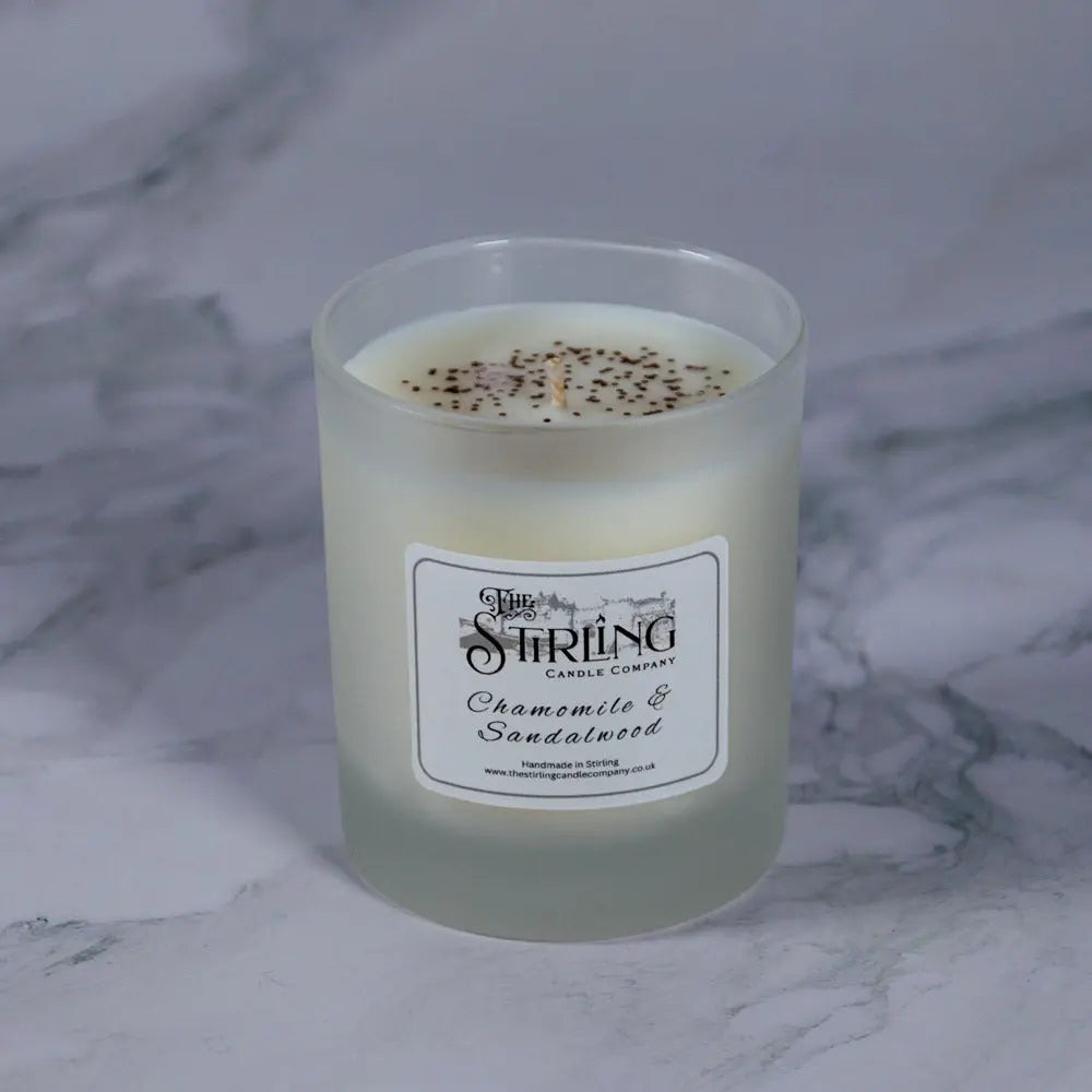 Chamomile & Sandalwood – Medium Candle The Stirling Candle Company
