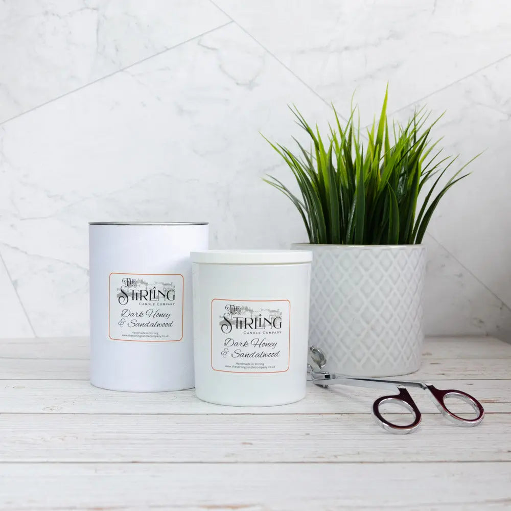 Dark Honey & Sandalwood – Large Candle