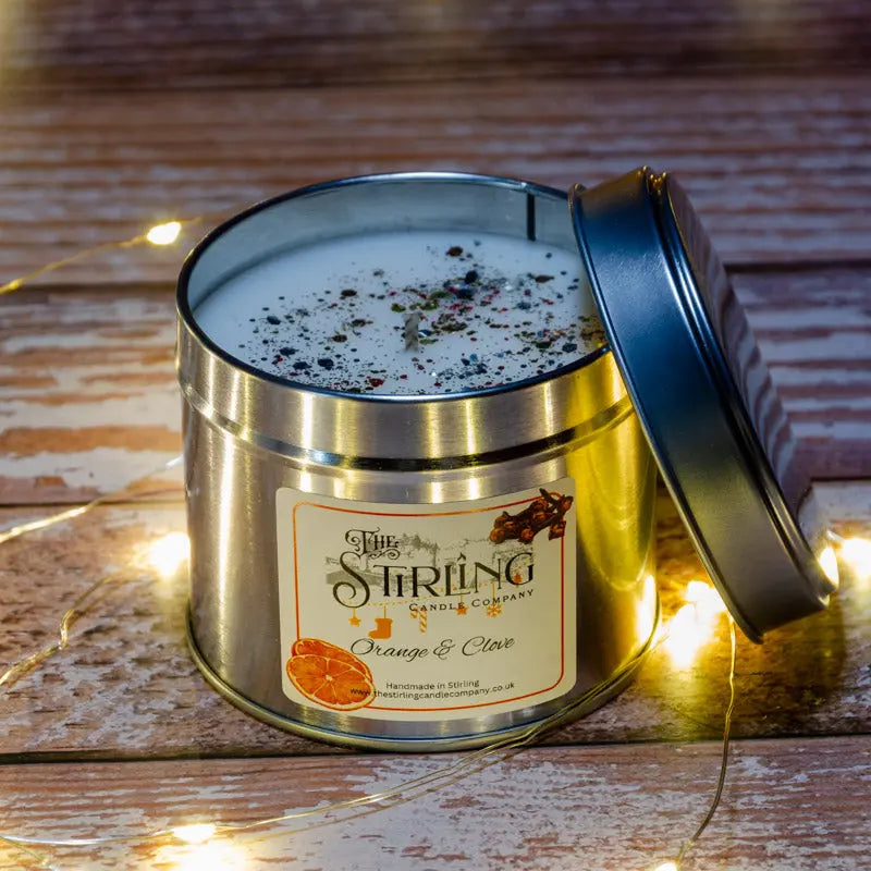 Orange & Clove – Travel Tin Candle – Cotton Wick
