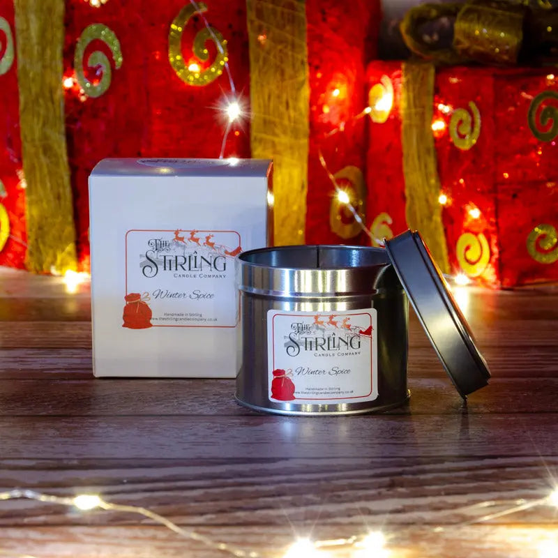 Winter Spice – Travel Tin Candle – Cotton Wick