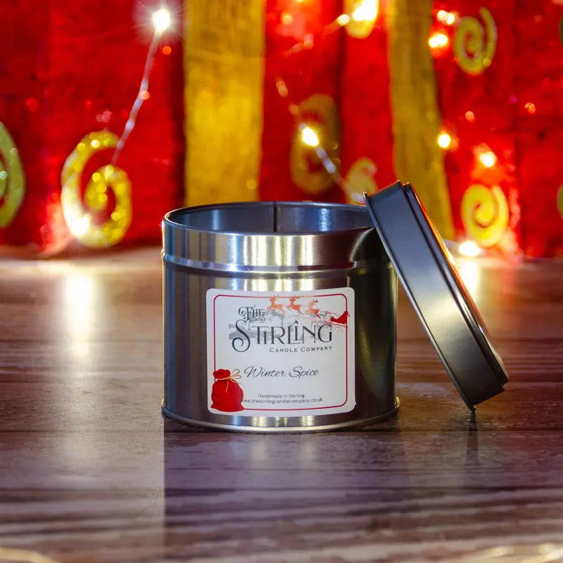 Winter Spice – Travel Tin Candle – Cotton Wick