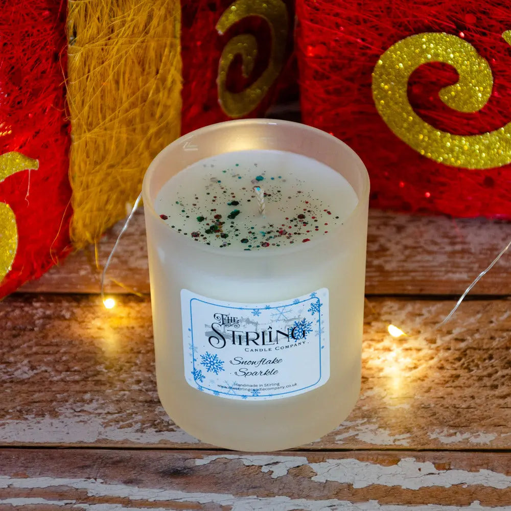 Snowflake Sparkle – Medium Candle