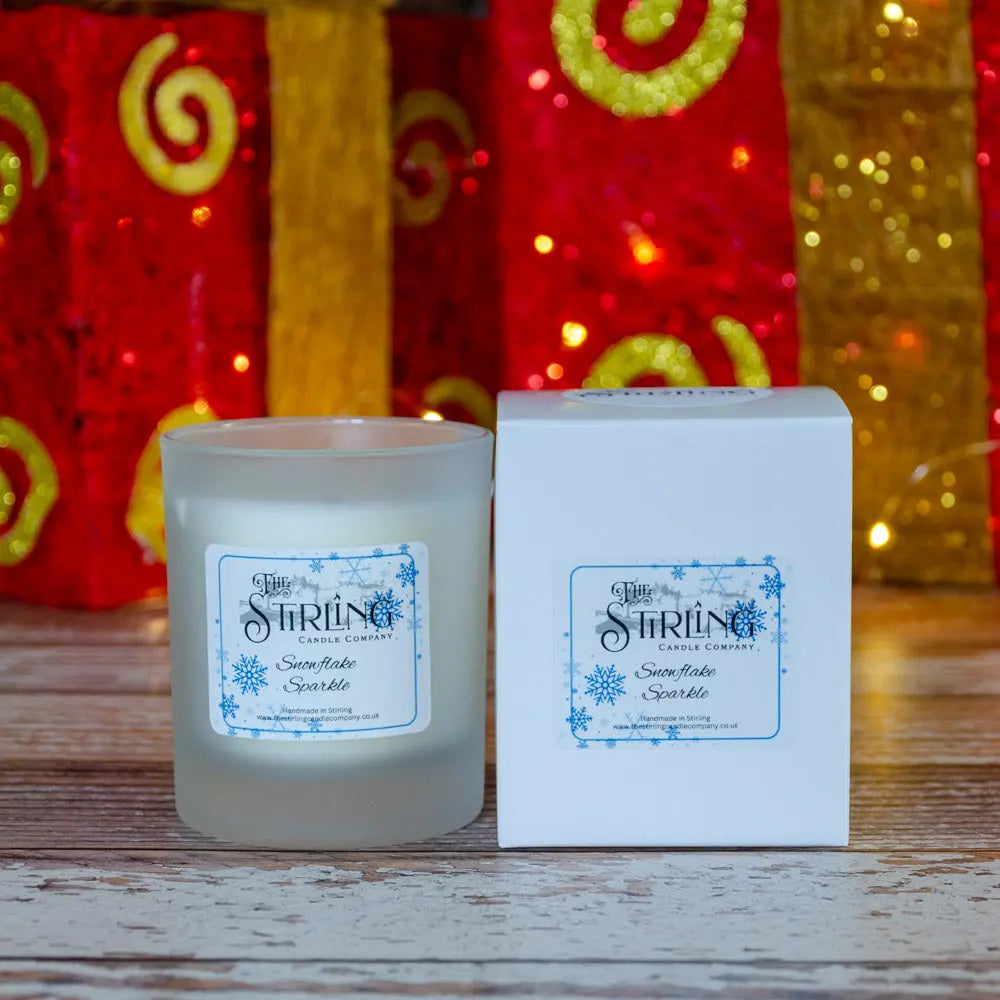 Snowflake Sparkle – Medium Candle