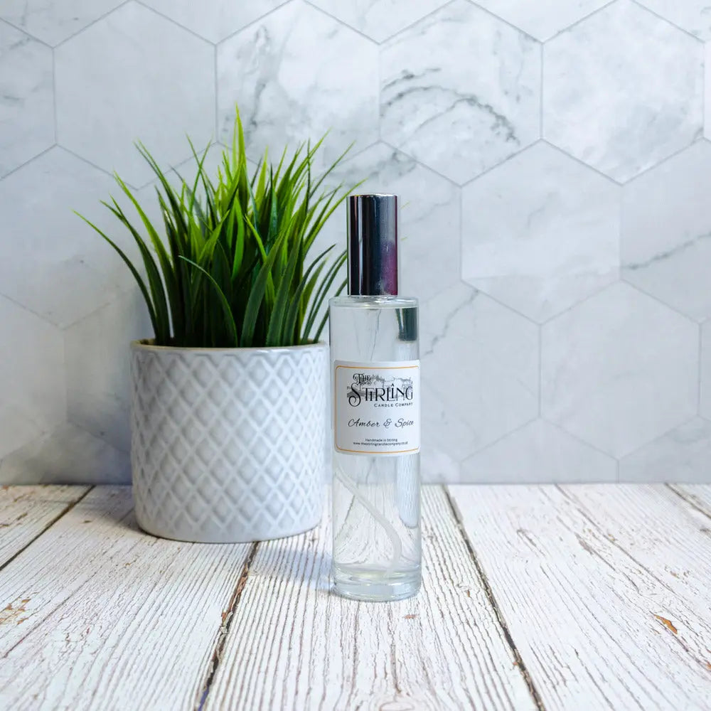 Amber & Spice – Room Spray 100ml The Stirling Candle Company