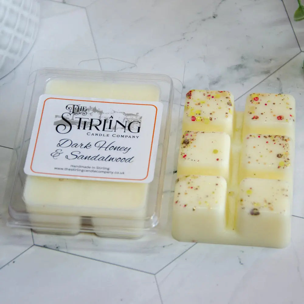 Dark Honey & Sandalwood – Wax Melt Clamshell