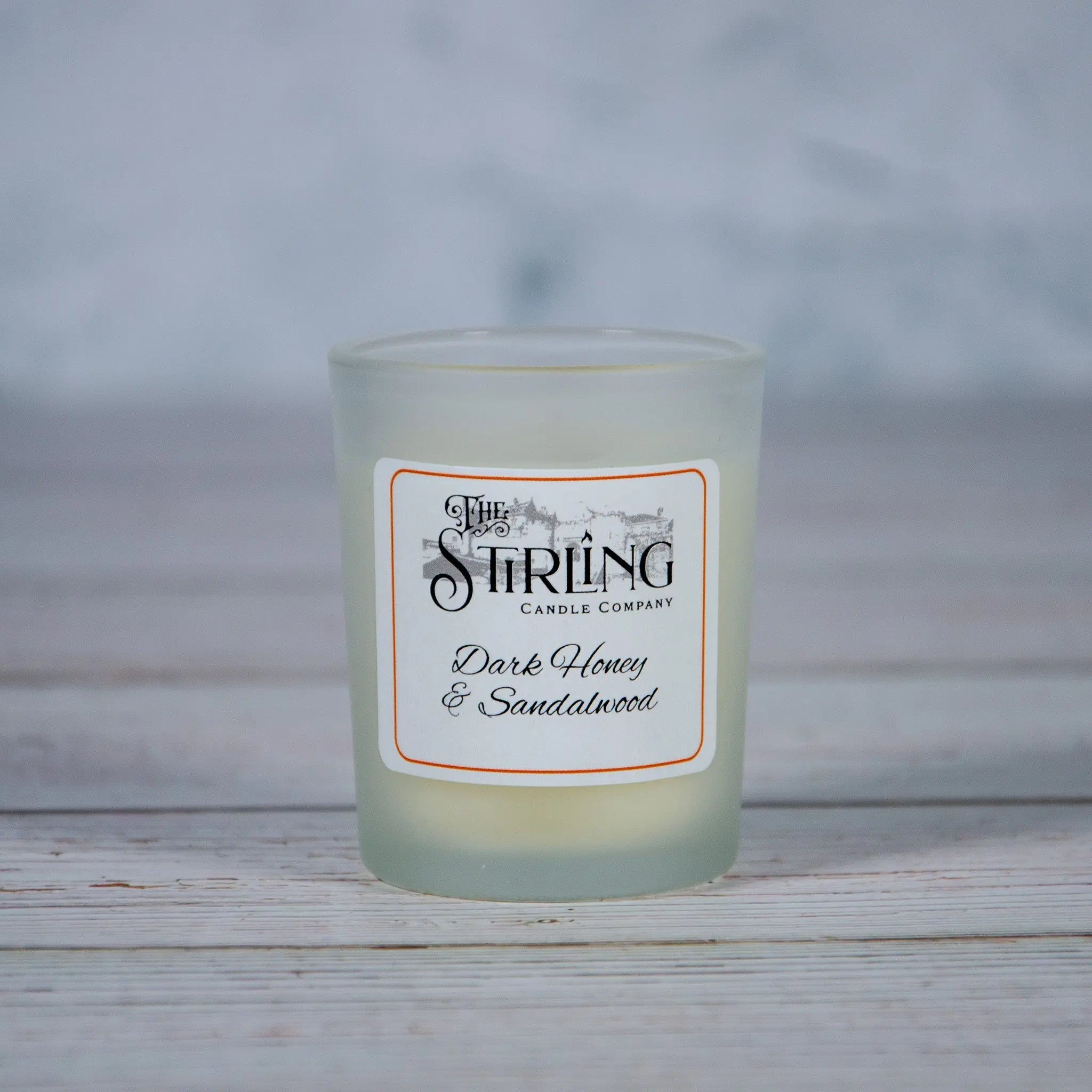 Dark Honey & Sandalwood – Small Candle