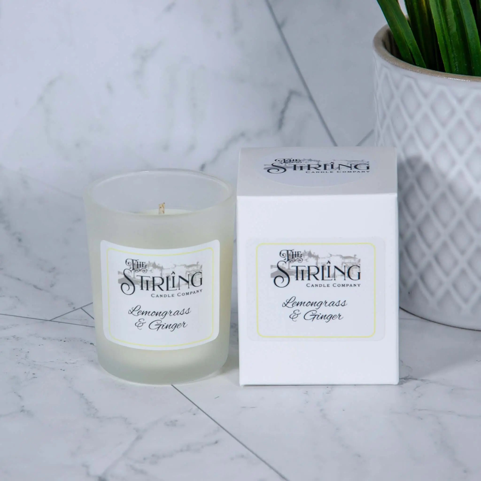 Lemongrass & Ginger – Small Candle The Stirling Candle Company