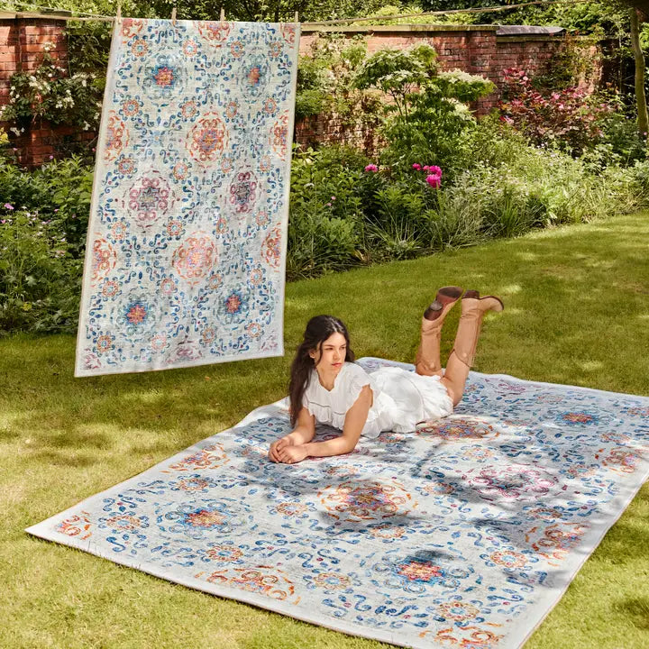 Rug Eco-Washable Modern Damask