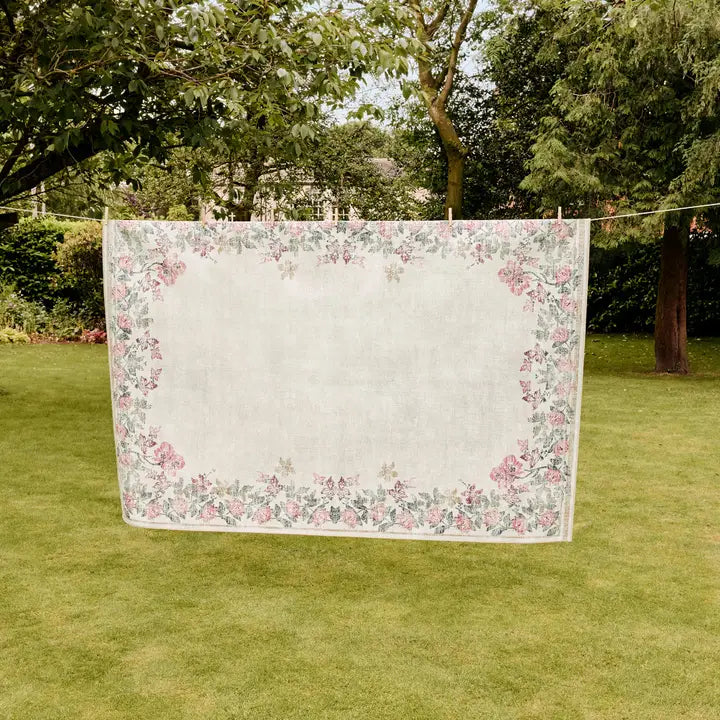 Rug Eco-Washable Botanical Border
