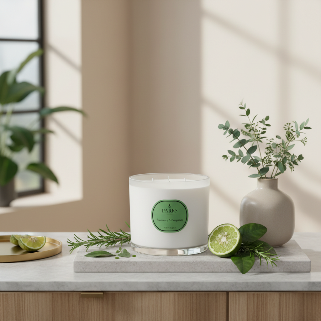 Rosemary & Bergamot 3 Wick Candle