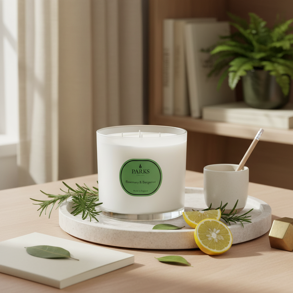Rosemary & Bergamot 3 Wick Candle