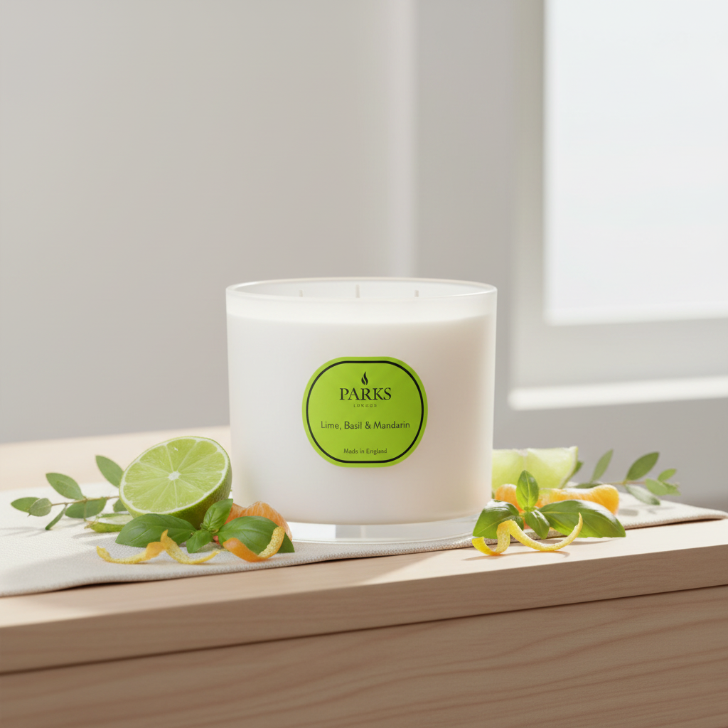 Lime, Basil & Mandarin 3 Wick Candle