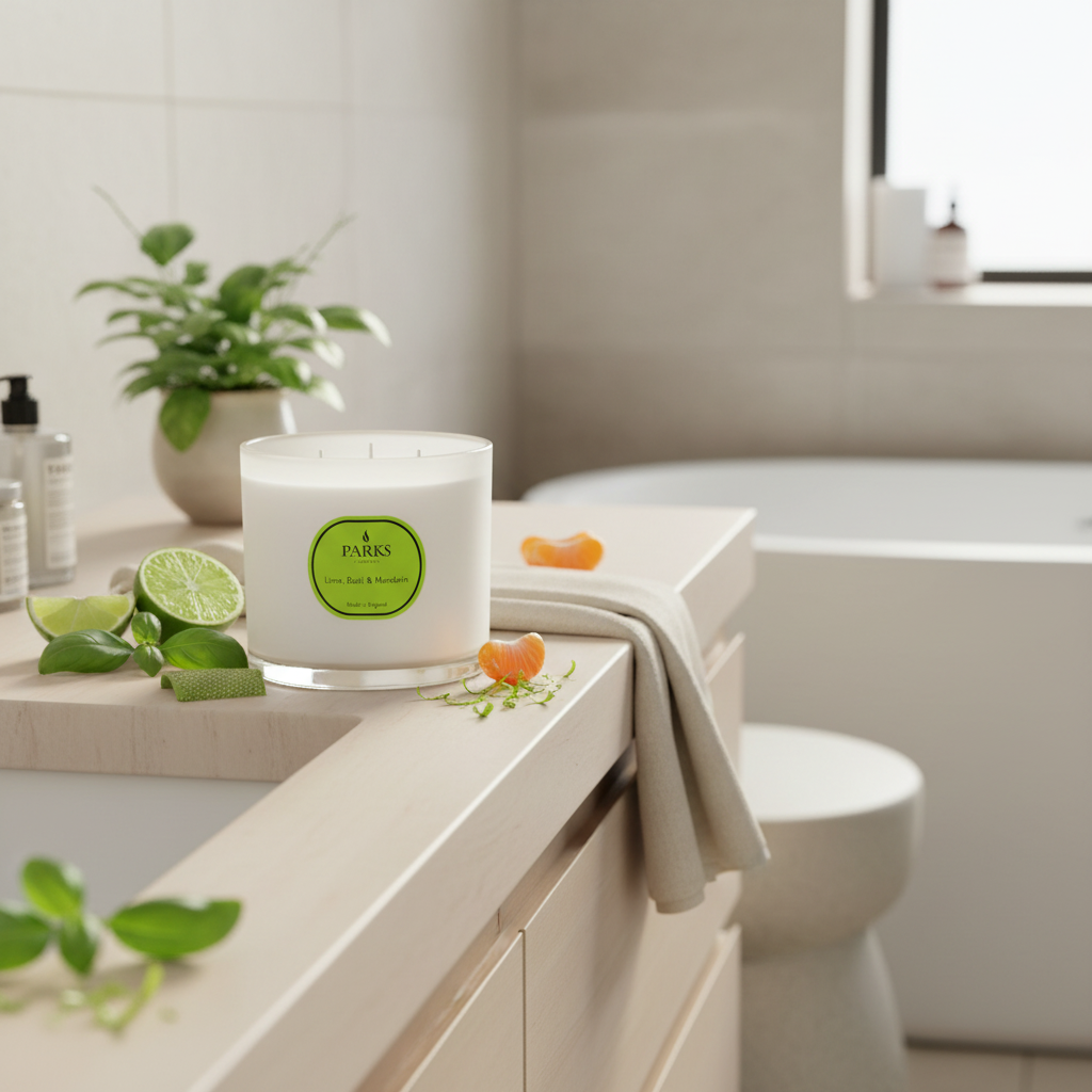 Lime, Basil & Mandarin 3 Wick Candle