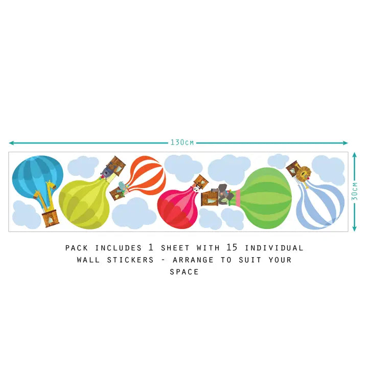 Hot Air Balloons Wall Sticker Pack