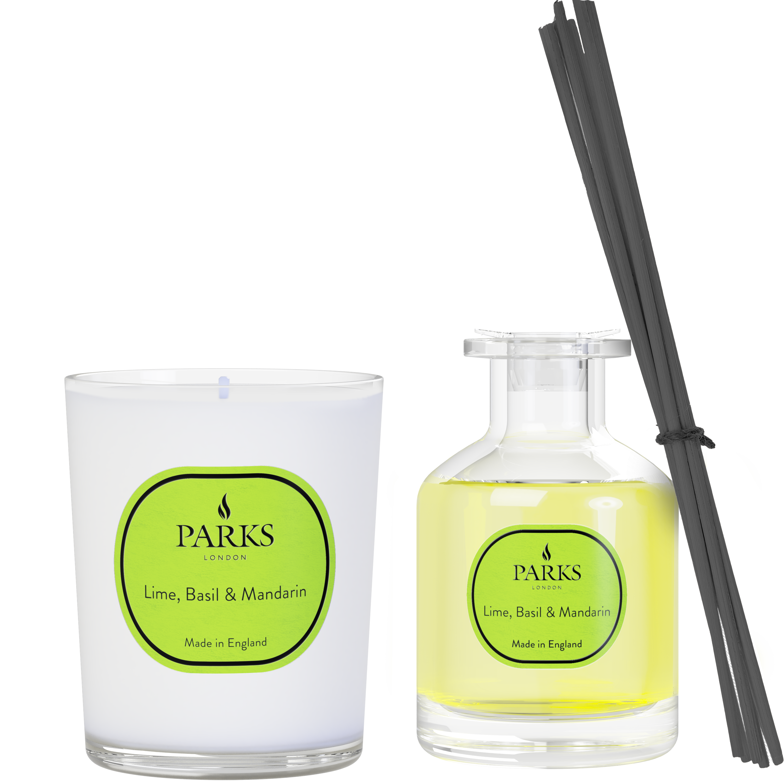 Lime, Basil & Mandarin Candle & Reed Diffuser — 180g