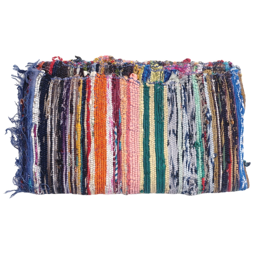Blue Recycled Fabric Rug