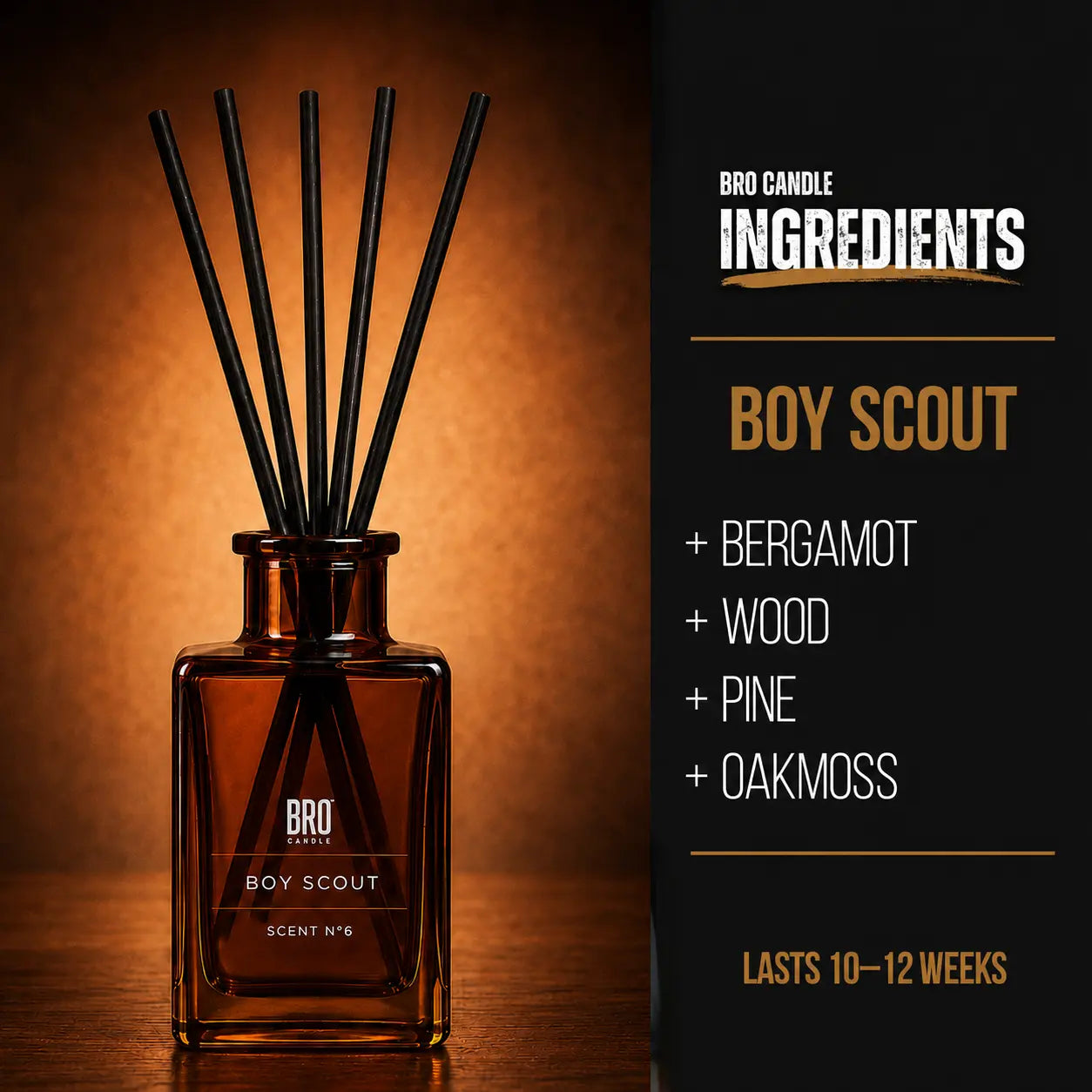 Boy Scout Reed Diffuser Bro Candle