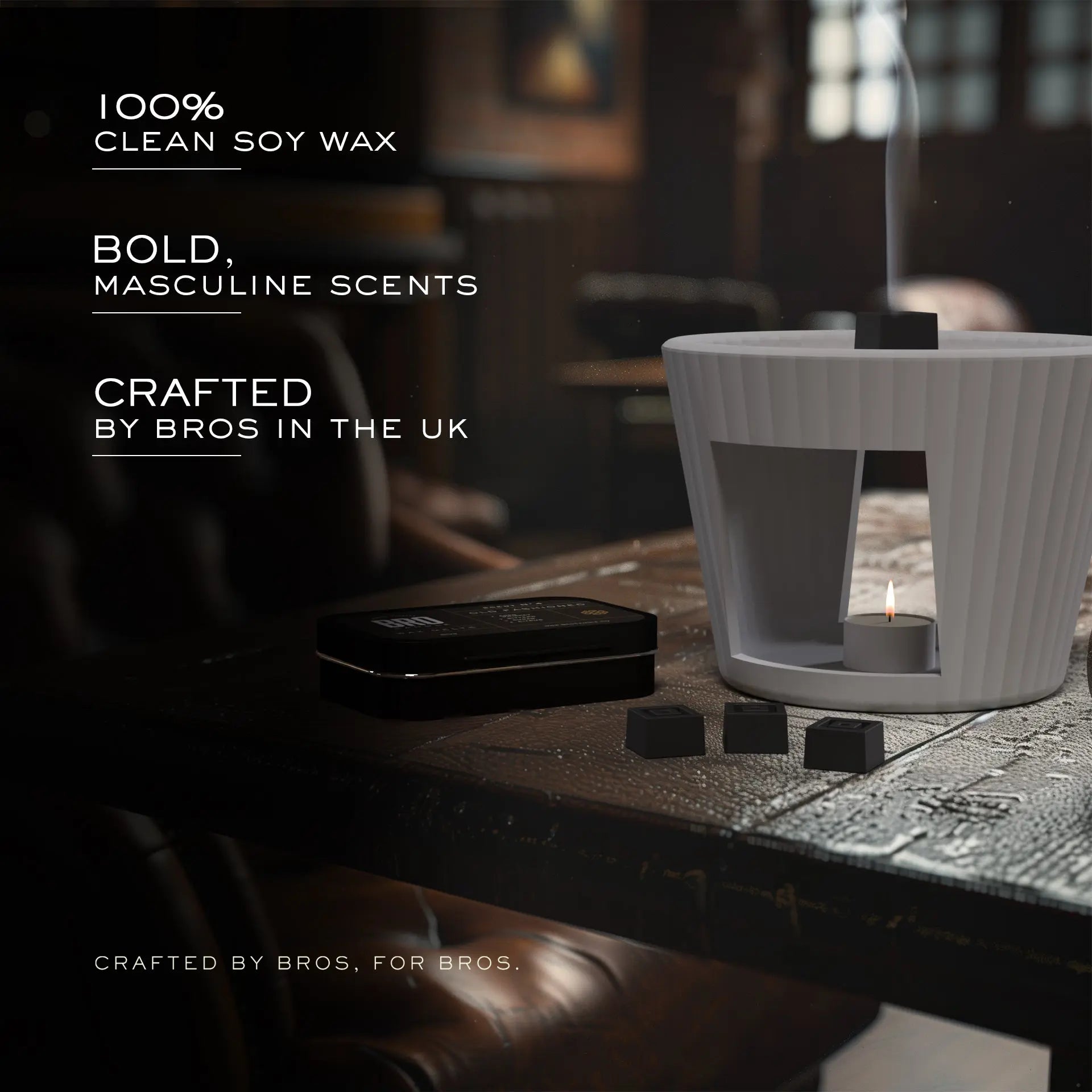 Gentlemans Barber Wax Melts Bro Candle