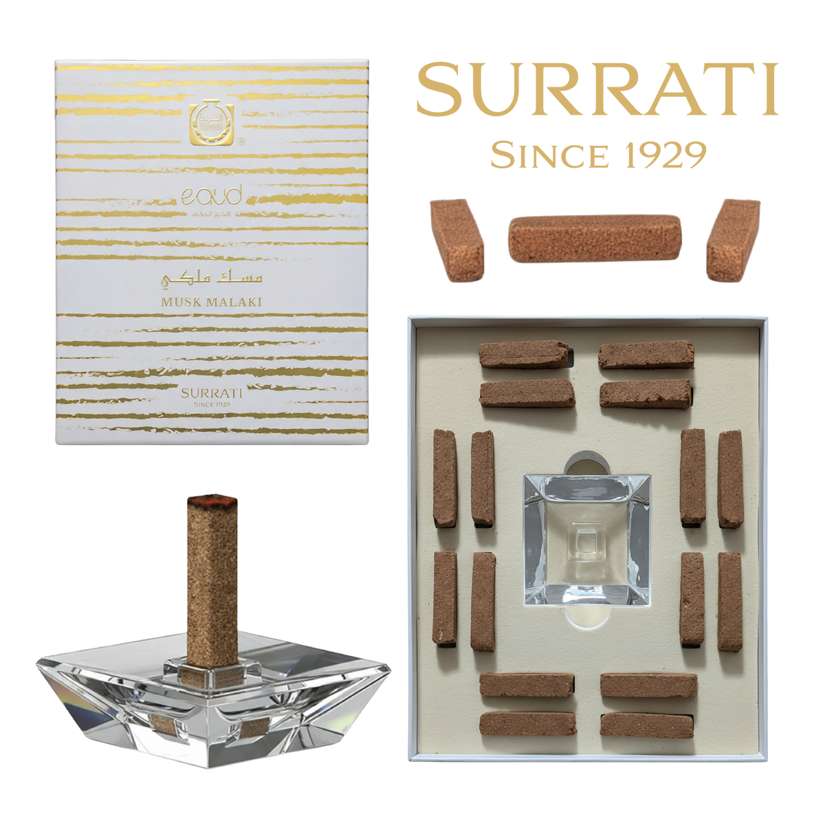 Musk Malaki | E-Oud Bakhoor Sticks | 16 Sticks | 75g