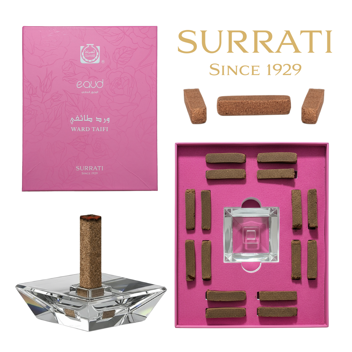 Ward Taifi | E-Oud Bakhoor Sticks | 16 Sticks | 75g