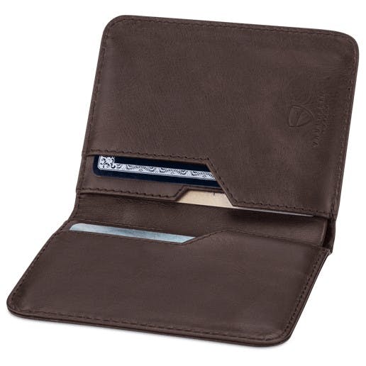 VAULTSKIN CITY CARD WALLET WITH RFID BLOCKING (BROWN)