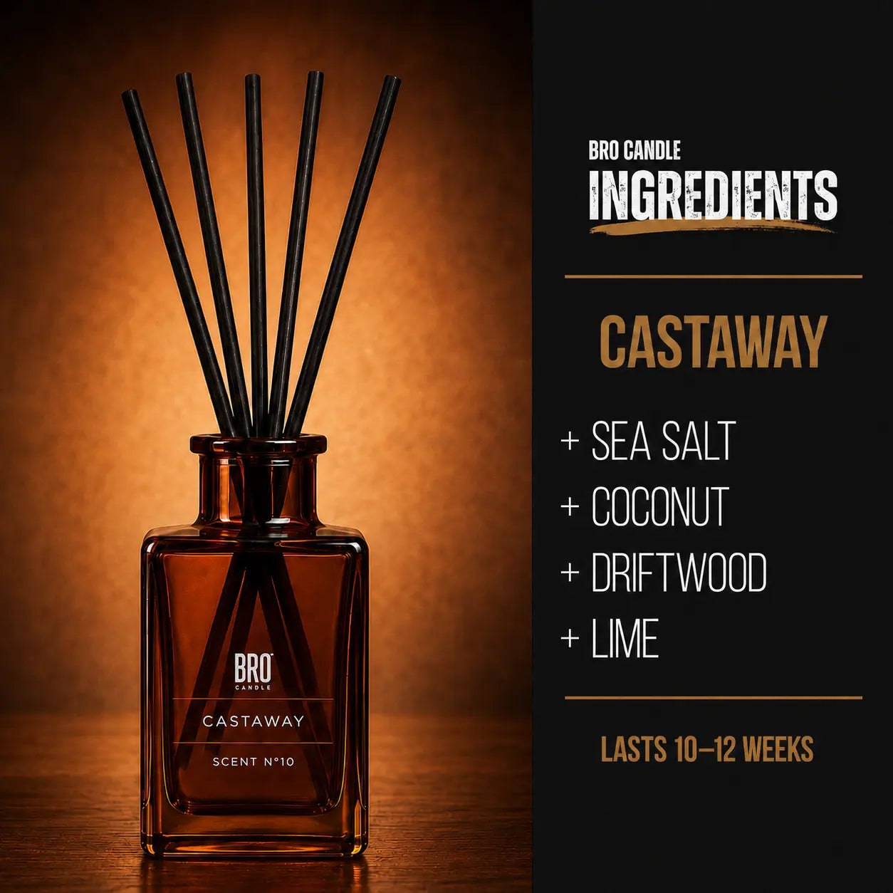 Castaway Reed Diffuser Bro Candle