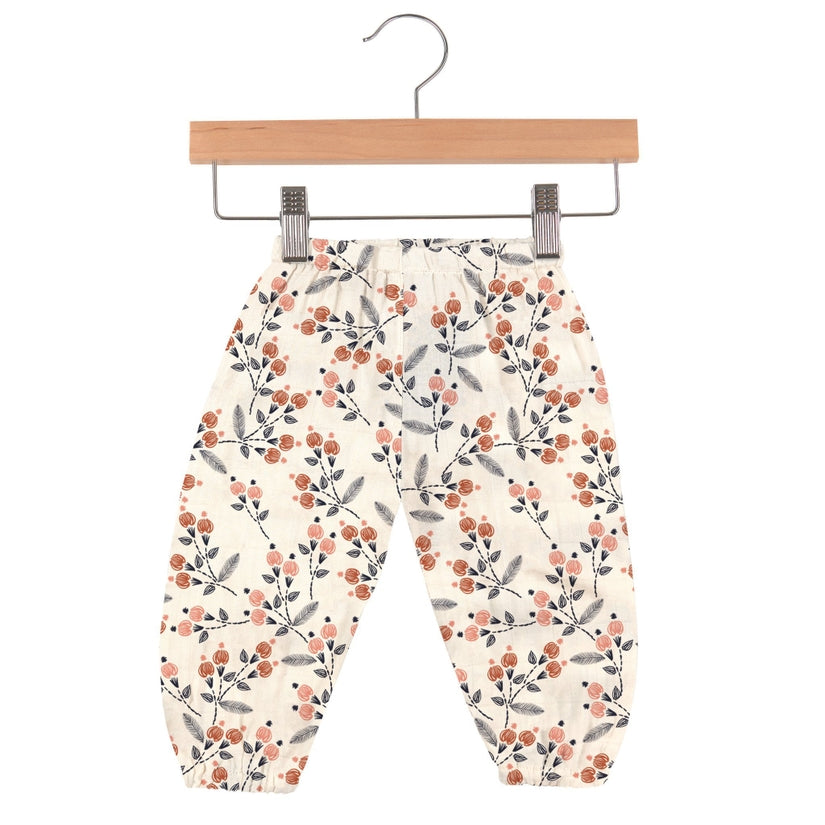 Dahlia Floral Bamboo Mini Pants
