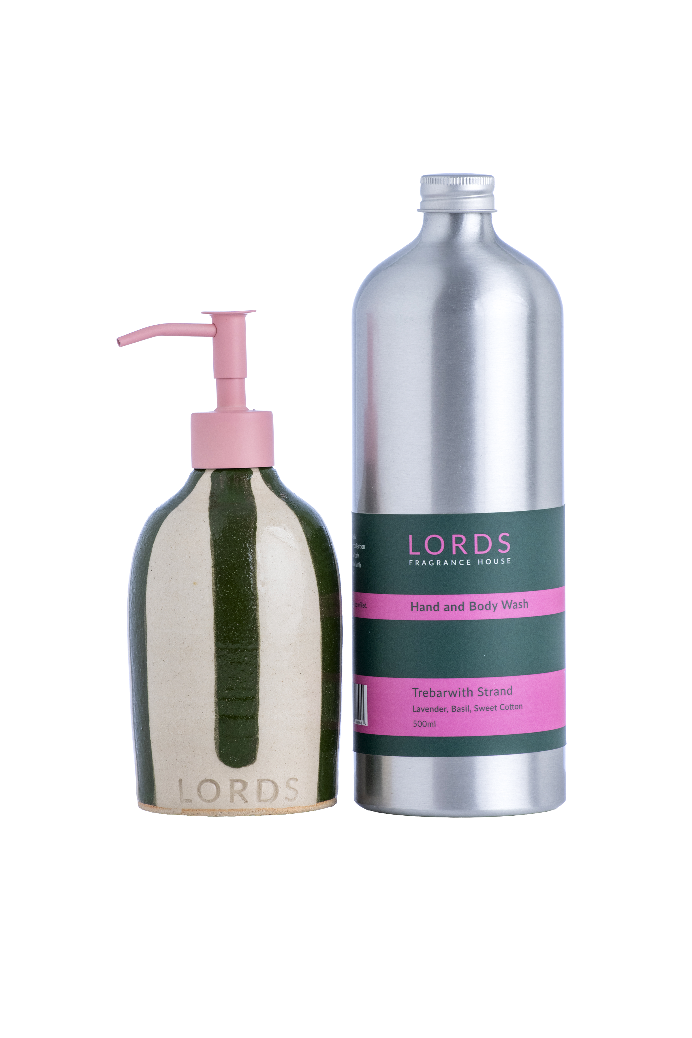 Ceramic Soap Holder & 1 Litre Refill Set
