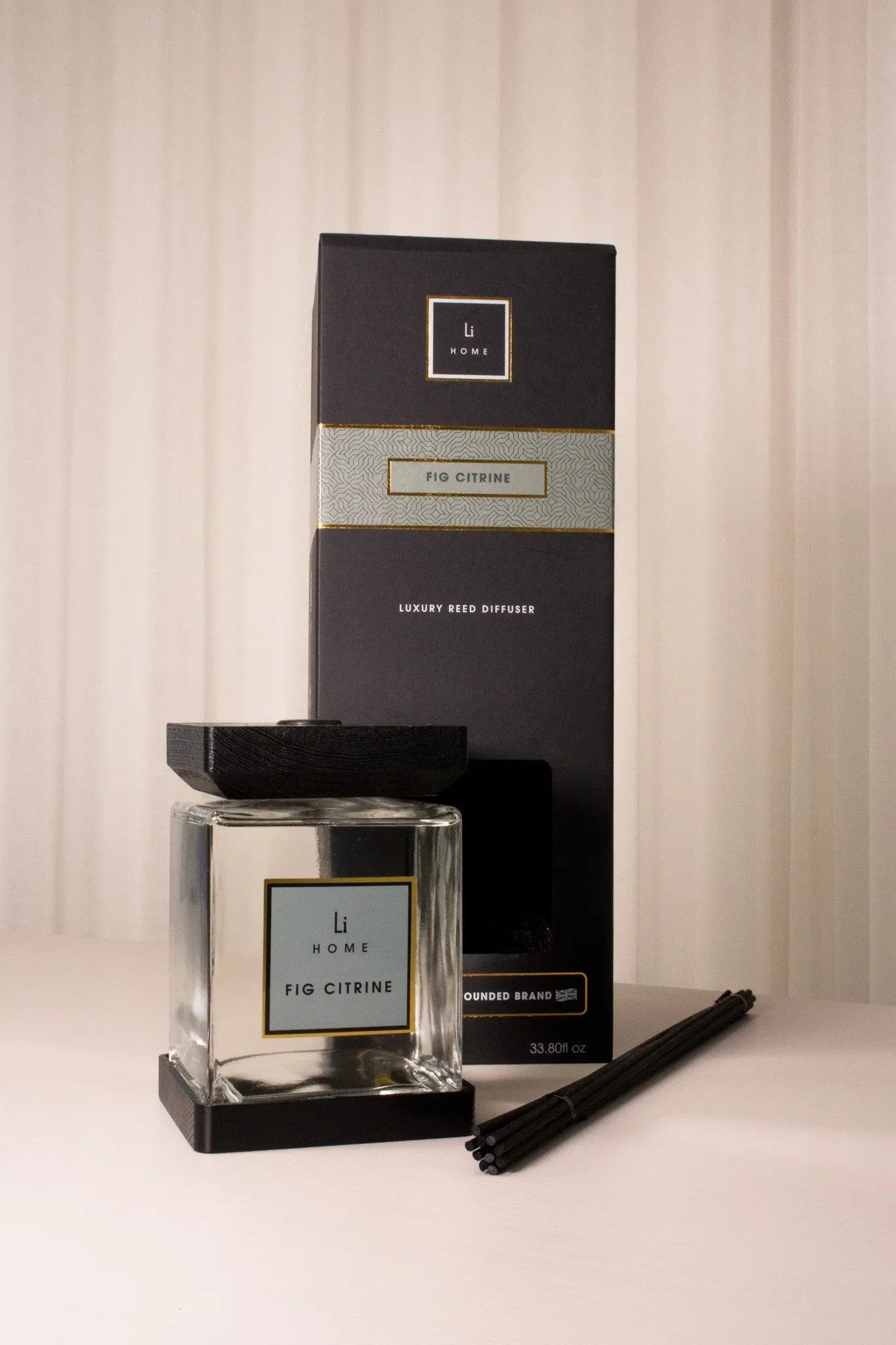Luxury Square Diffuser - Fig Citrine Lifestyle Home Collection