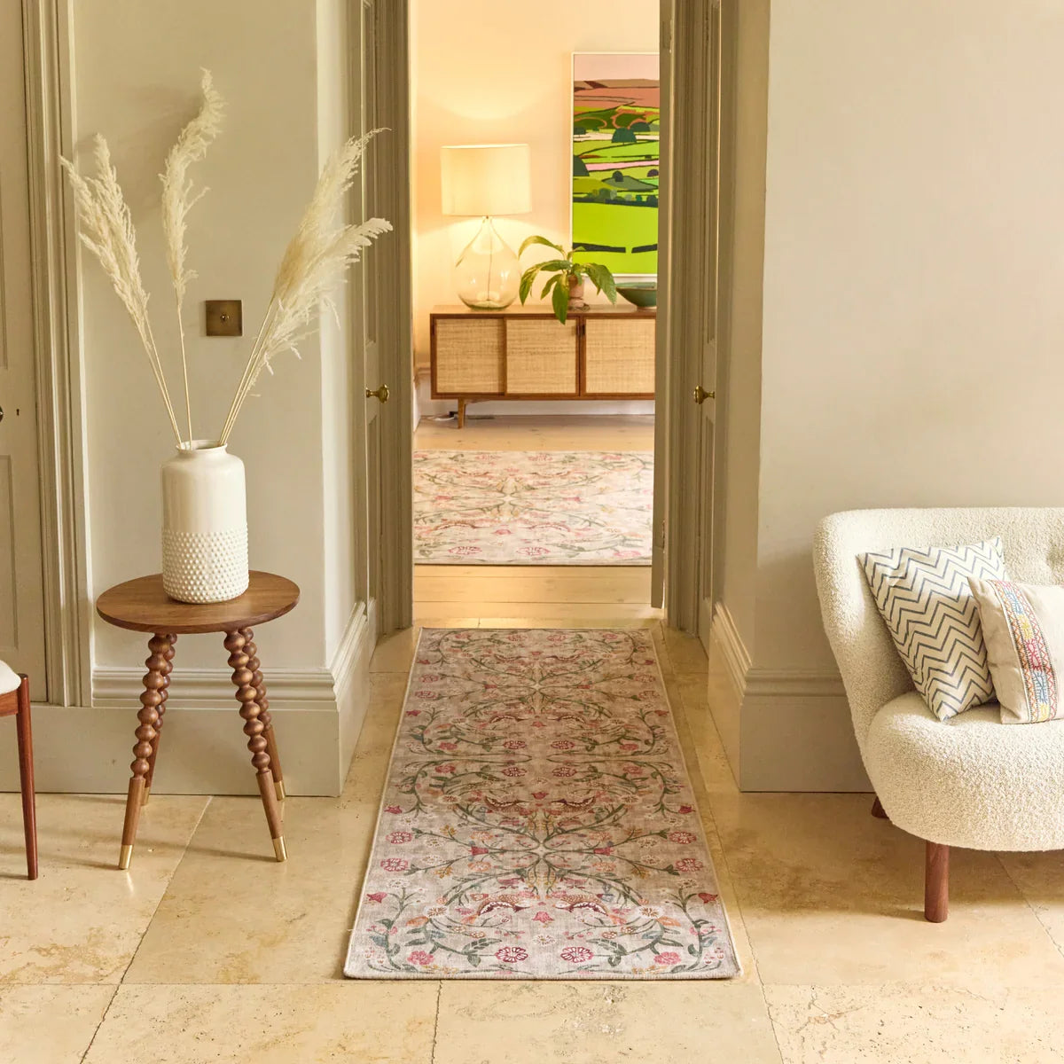 Eco-Washable Heritage Garden Rug