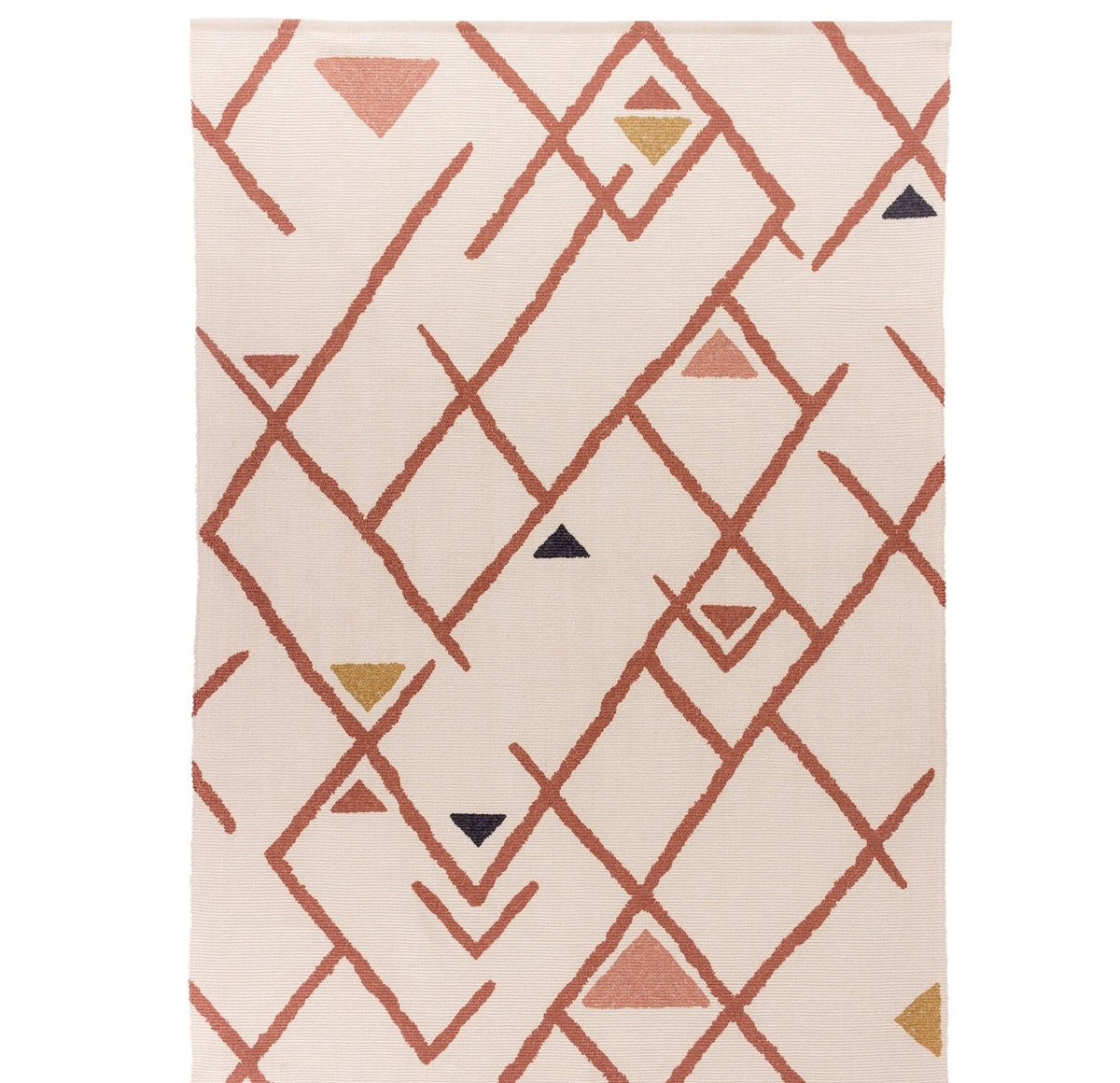 Inka Berber-Style Outdoor Rug with Geometric Diamond Pattern