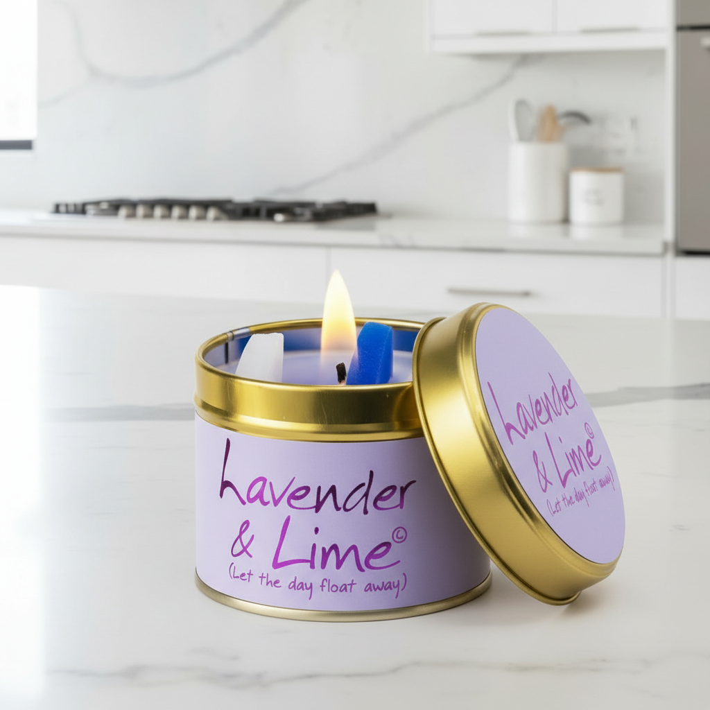 Lavender & Lime Scented Candle