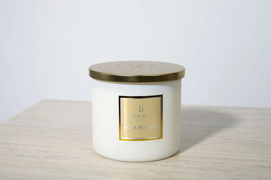 Rosa Blanco - 3 Wick Luxury Candle 1kg Lifestyle Home Collection