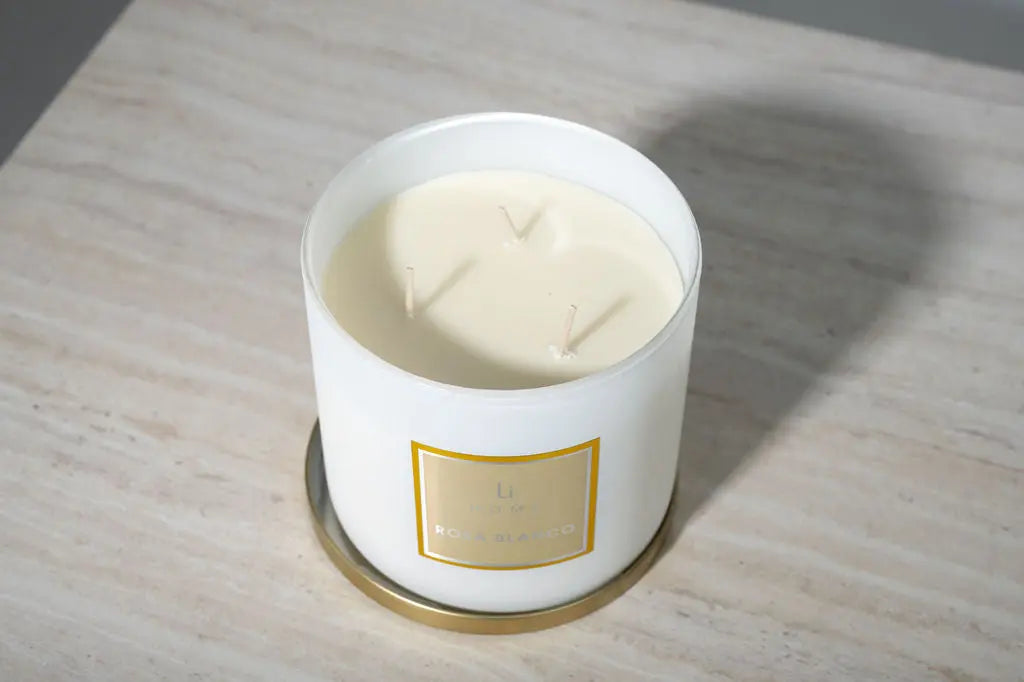 Rosa Blanco - 3 Wick Luxury Candle 1kg Lifestyle Home Collection