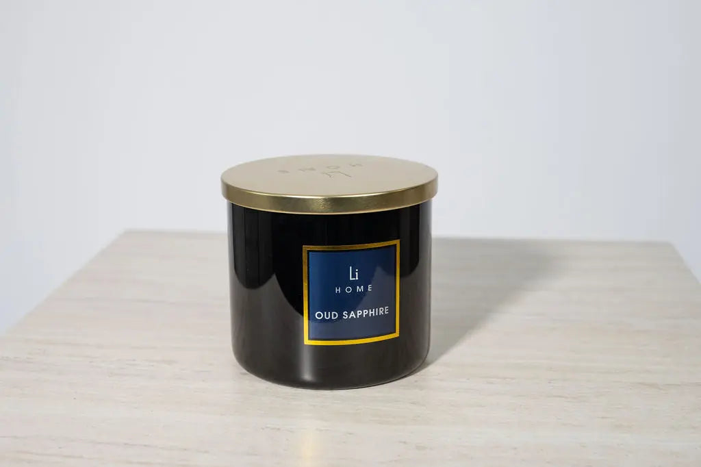 Oud Sapphire - 3 Wick Luxury Candle 1kg Lifestyle Home Collection