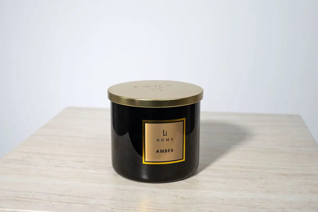 Amber - 3 Wick Luxury Candle 1kg Lifestyle Home Collection