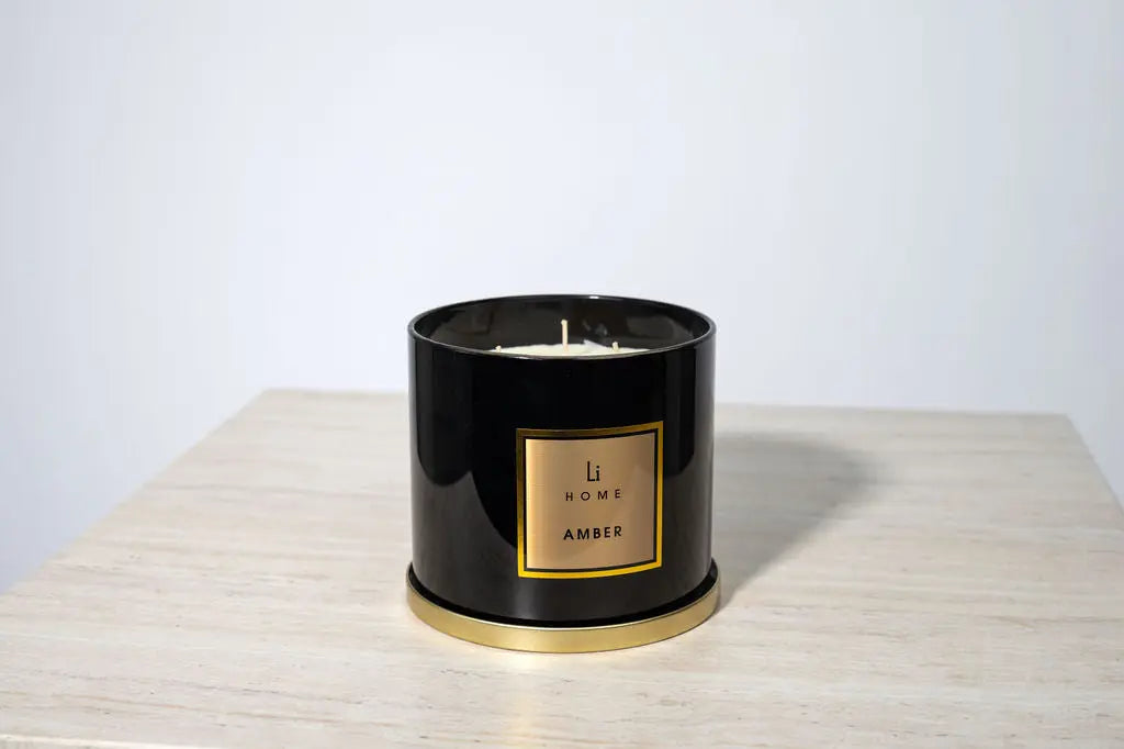 Amber - 3 Wick Luxury Candle 1kg Lifestyle Home Collection