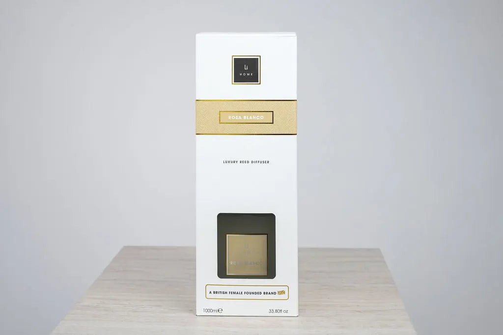 ROSA BLANCO WHITE SQUARE REED DIFFUSER Lifestyle Home Collection