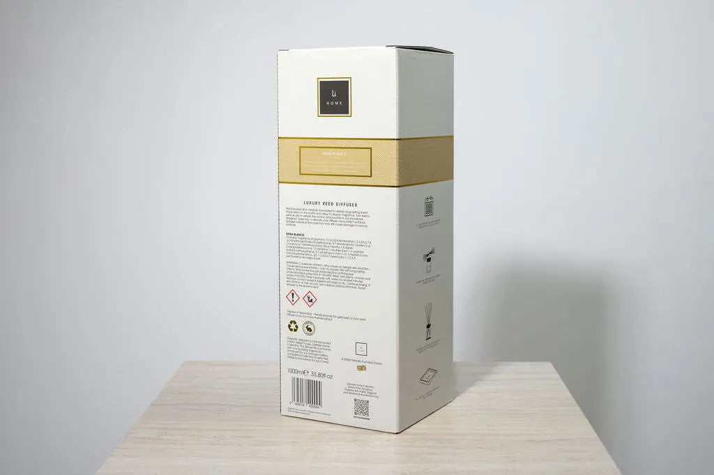 ROSA BLANCO WHITE SQUARE REED DIFFUSER Lifestyle Home Collection