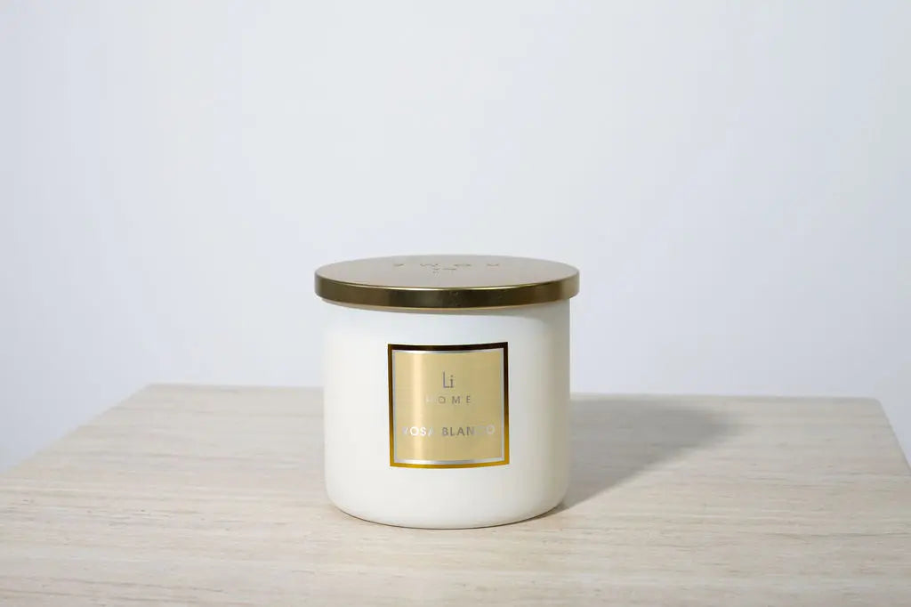 Rosa Blanco - 3 Wick Luxury Candle 1kg Lifestyle Home Collection