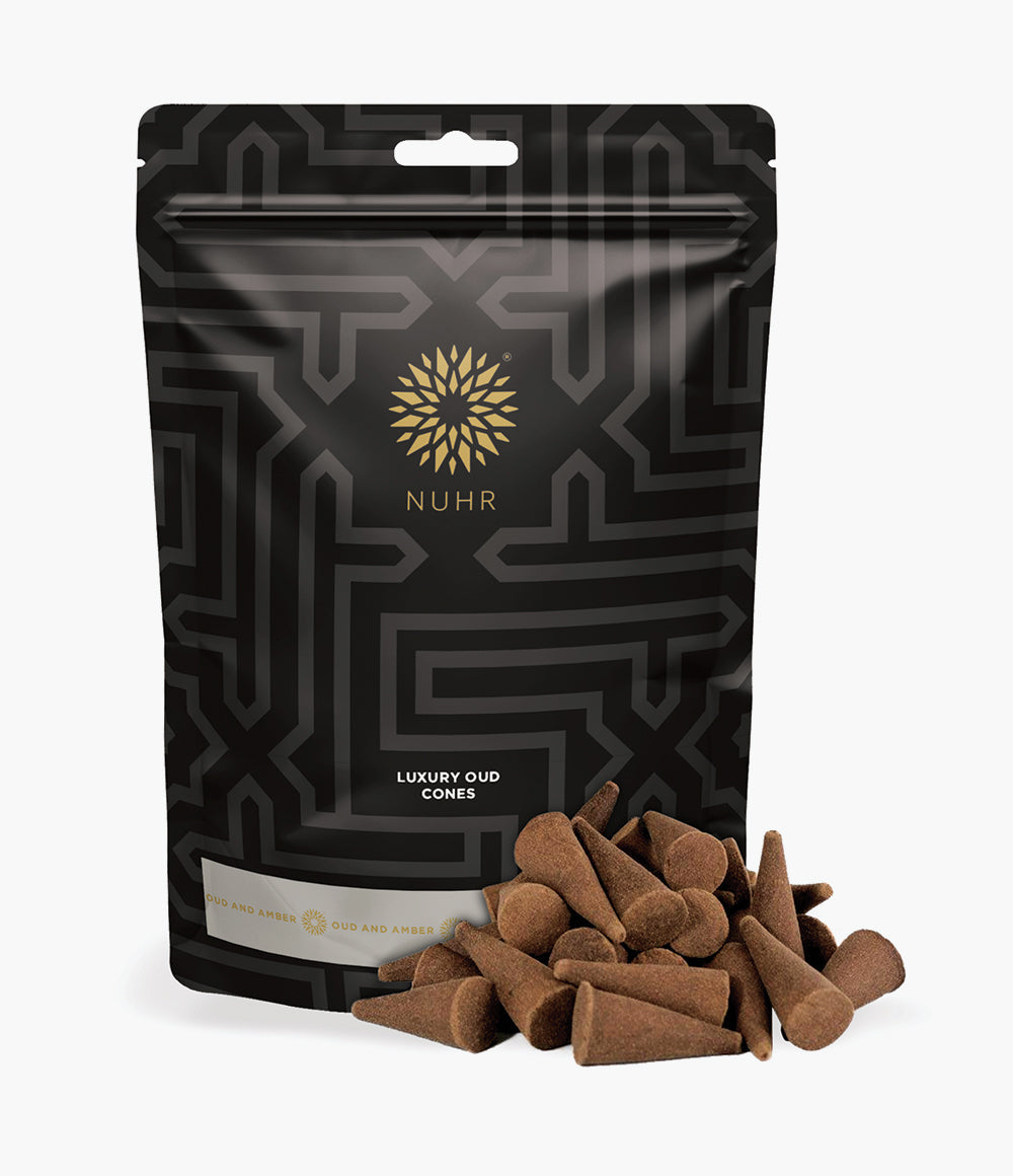 Oud and Amber Oud Incense Cones Refill pack