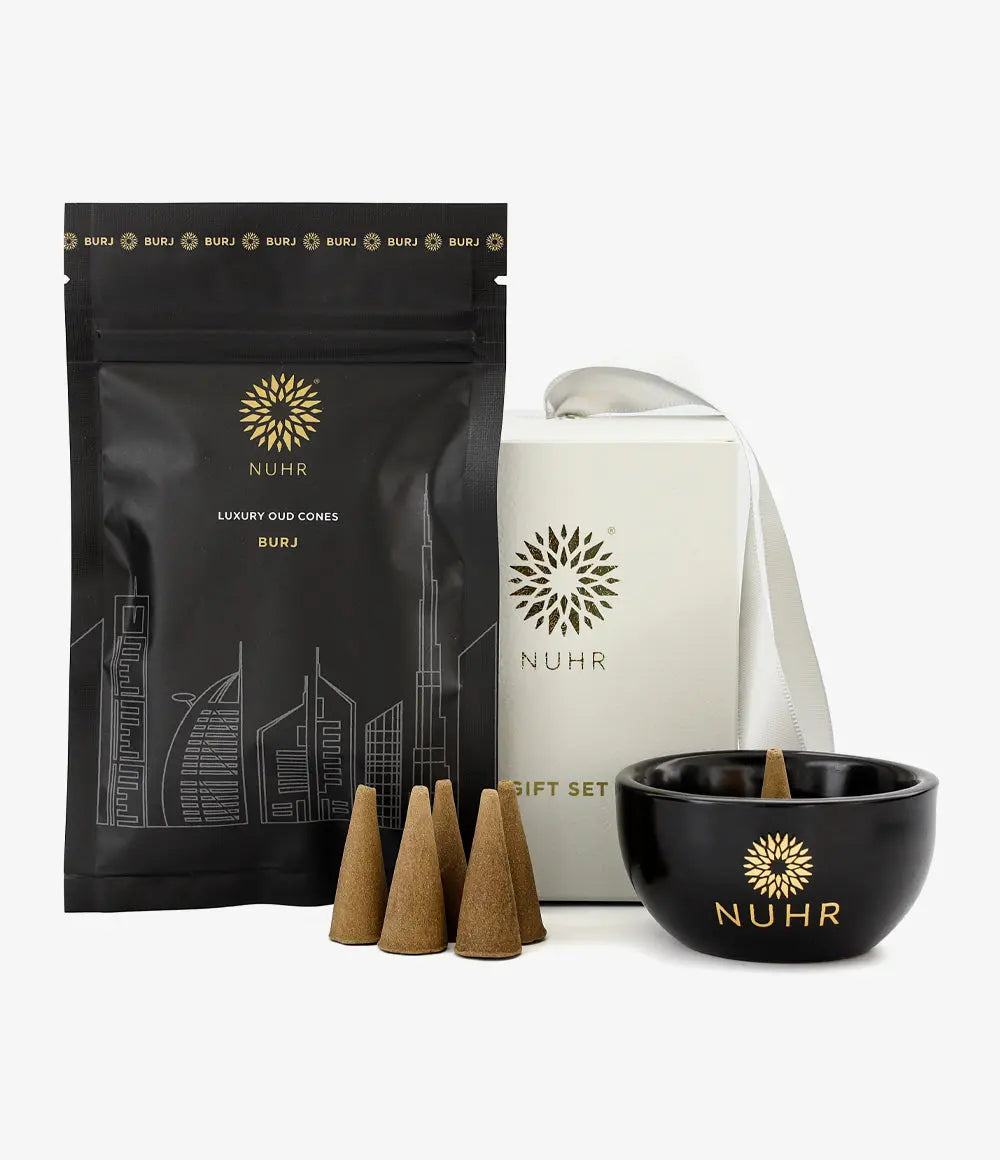 Incense Cones and Cone Burner Gift Set - Burj