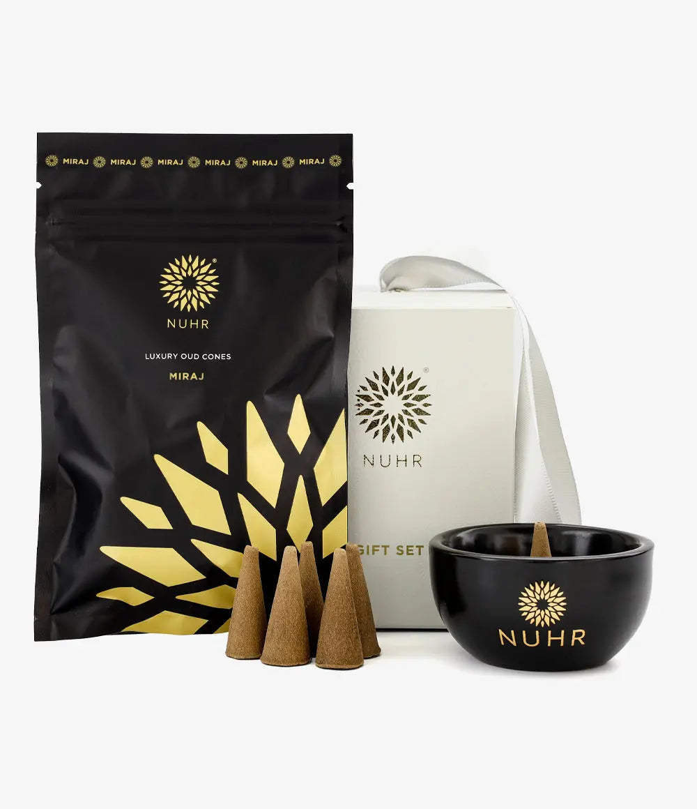 Incense Cones and Cone Burner Gift Set - Miraj
